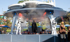 Darth Vader and Storm Troopers Onstage