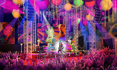 Mad T Party in Hollywood Studio's Backlot at Disney California Adventure Park.