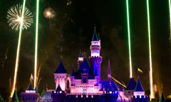 Fireworks Over Sleeping Beauty Castle