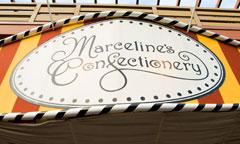 Sign for Marceline's Confectionery