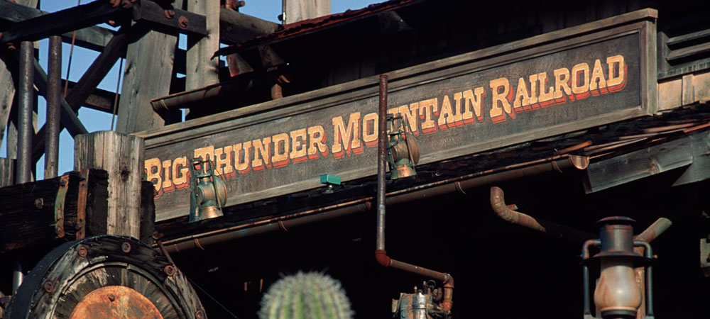 Big Thunder Mountain Railroad Sign