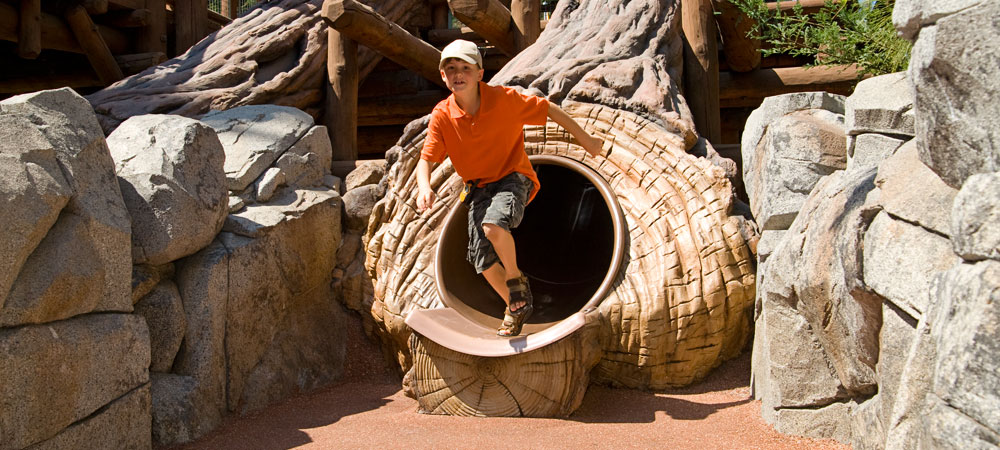 Boy on the Redwood Creek Challenge Trail