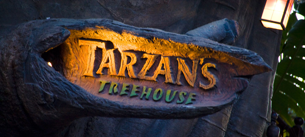Tarzan's Treehouse Sign