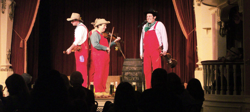 Onstage at the Golden Horseshoe