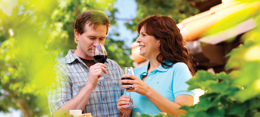 Couple Tasting Wine
