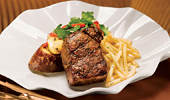 Steak and pomme frites.
