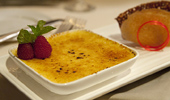 A dessert dish.