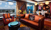Adventureland Suite living area with panoramic view.