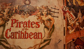Sign to entrance of Suite: Pirates of the Caribbean.