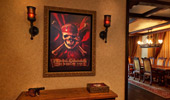 Framed artwork from the movie Disney's Pirates of the Caribbean: At World's End.