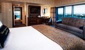 King bed and sleeper sofa in one of the bedrooms in a 2-Bedroom Suite