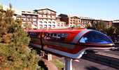 The Disneyland Resort Monorail offers convenient transportation.