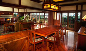 The open dining and living area of the Mount Whitney Suite