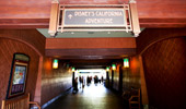 Sign to Disney's California Adventure Park over special entrance for Resort hotel Guests with theme park tickets.