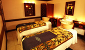 A Mandara Spa massage room with 2 tables