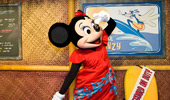 Minnie Mouse searches the horizon for you!