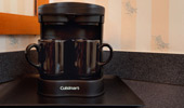 A convenient 2-cup coffee maker