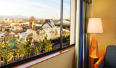 From the Premium View rooms, see the sights from the nearby Theme Park.