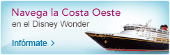 Navega la Costa Oeste en el Disney Wonder